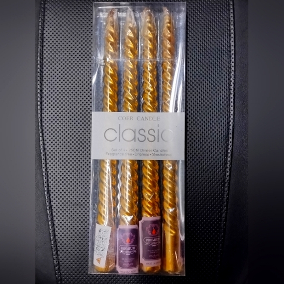 NIB Coer Candles box set 4 candles flameless, fragrance free, 25cm long - Picture 1 of 3